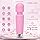 Portable Cordless Massager -Relaxes Muscles Multiple Speeds and Modes - for Body and Back Foot （Rose Pink）