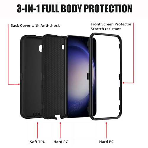 Coque Samsung S24 Plus militaire blindée 3 couches avec citation verset protecteur inspirant - 4