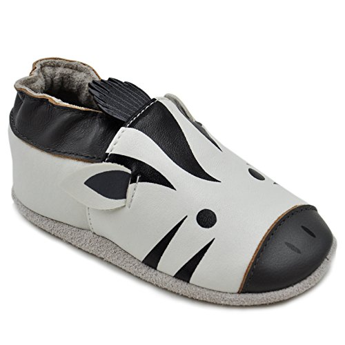 Momo Baby Unisex First Walker Toddler Soft Sole Leather Shoes 18M