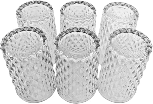 Conjunto 6 Copos de Vidro Bico de Jaca 370ml