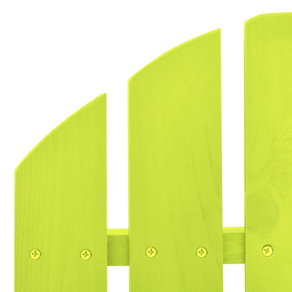 Sedia a Dondolo da Esterno in Legno Massello, Design Adirondack con Struttura Robusta, Sedia da Giardino Comfortevole, Poltrona da Giardino, Sedie da Giardino,Verde, 70 x 91.5 x 92 cm