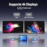 HIGOLEPC Mini PC Win 11 Pro,Celeron N5095 Mini Computer with Fan,8GB DDR4,256GB ROM,USB-C Mini PC with Screen,Micro PC WiFi 5.0 BT5.2 4K 60Hz Triple Display with Battery,Mini Gaming Computer - Image 5