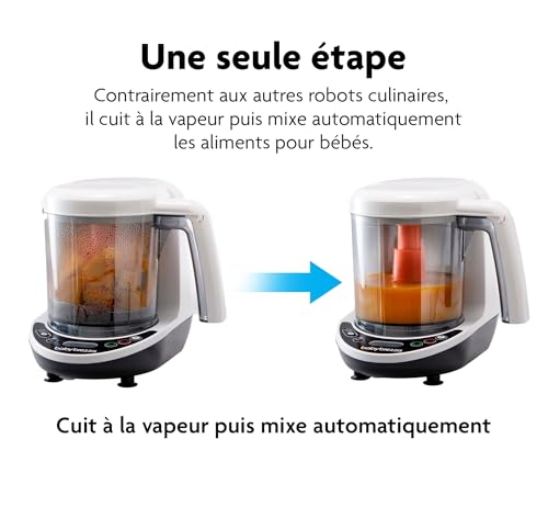 Baby brezza - Food Maker Deluxe - Robot Multifonction Bébé - Chauffe à la Vapeur Et Mixe Les Aliments par Simple Pression d'un Bouton – Image 5
