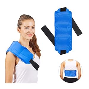 Relaxdays Koelpad groot, schouder en rug, klittenbandsluiting, gel, warm en koud, eerstehulp, meervoudige compressie…