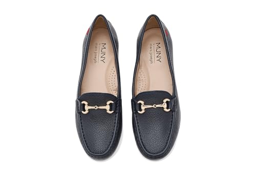 Image of Women's Genuine Leather Slip on Buckle Loafer