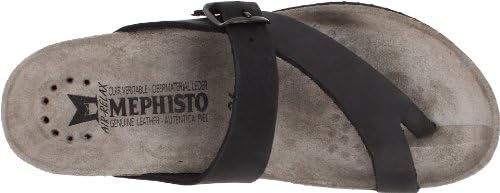 Mephisto Women's Helen Thong Sandal,Black Nubuck,9 M US | Image 4