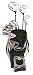 Woman's 15 Piece Right-Handed Golf Set - Nitro Woman's Blaster Golf Set Steel and Graphite with Bag and Rainhood - 13 years and up