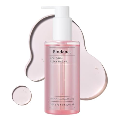 BIODANCE Kollagen Reinigungsöl, Gesichtsölreiniger, sanfter Make-up-Entferner ohne Poren zu verstopfen, entfernt Bleackhed und Whitehead für empfindliche Haut, fettige Haut, 199.9 ml (200ml)