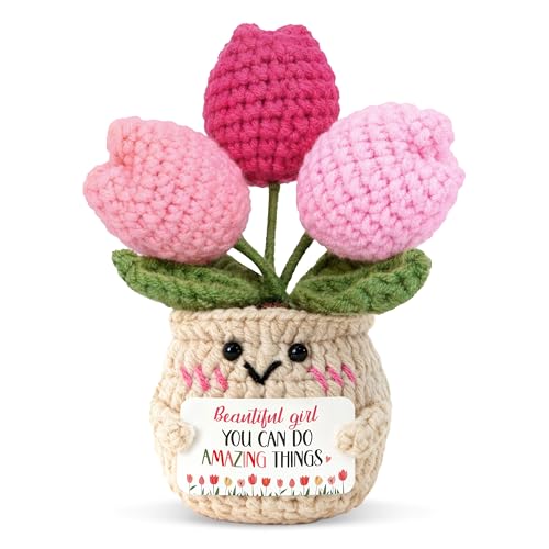OASSIE Daughter Gifts from Mom - Positive Crochet Tulip