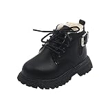 Zzalalana Toddler Girls Fur Lined Ankle Boots Lace Up...