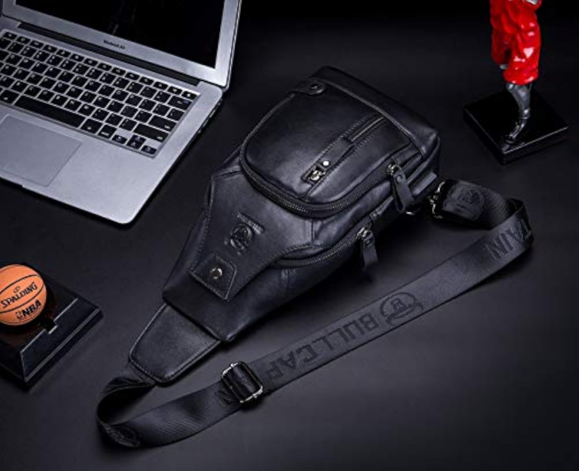 Men's Genuine Leather Sling Crossbody Bag