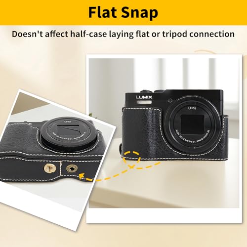 Funda para cámara Rieibi PU para Panasonic Lumix ZS99 miniatura 6