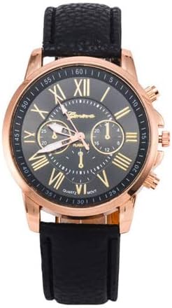 Wristwatch, Womens, Mens, Analog Watch, Leather Band, Black, Casual, Cute, Easy to Read, Popular, Cheap