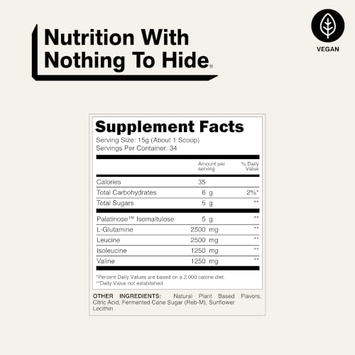Image of NAKED Cherry Lime BCAAs Amino Acids Powder, 100% Pure 2:1:1 Formula, Vegan Branched Chain Amino Acids, Instantized All Natural BCAA Powder Supplement - 501 Grams, 34 Servings