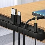7clips Silicone Cable Clips – Cord Organizer & Winder for USB Chargers, Mouse, Keyboard – Desk Wire Management System – Reusable