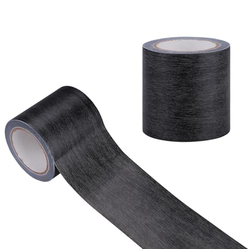 YunBey Ruban Adhésif Effet Bois Ruban Adhésif pour Réparation Gris Foncé pour Meubles Table Portes Bordures Sol (5,7 cm x 4,57 m)