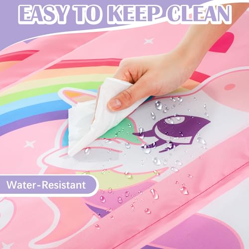 Image of Shellwei Vinyl Nap Mat Kid Preschool Daycare Sleep Mat,Big Unicorn