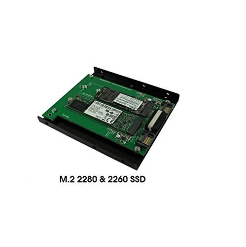 Micro SATA Cables Adaptador Dual M.2 a SATA III con Marco Metálico miniatura 3