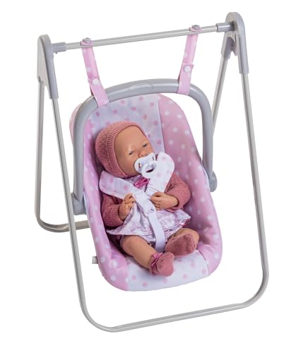 image for JC Toys - for Keeps Playtime | 2 in 1 Baby Doll Swing and Portable Car