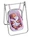 JC Toys - for Keeps Playtime | 2 in 1 Baby Doll Swing and Portable Carrier | for Dolls up to 18