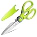Kitchen Shears, Acelone Premium Heavy Duty Shears Ultra Sharp Stainless Steel Multi-function Kitchen Scissors for Chicken/Poultry/Fish/Meat/Vegetables/Herbs/BBQ... (Light Green)