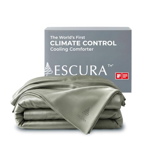 ESCURA Tw® 100% Plant-Based Cooling Comforter Blanket for Hot Sleepers