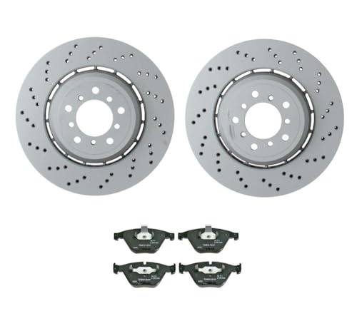 Genuine OEM Front (360mm) Brake Kit Drilled Disc Rotors & Pads For BMW E82 E90 E92 E93 M3
