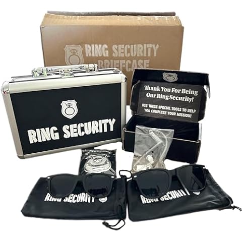Ring Bearer Proposal Gift Box. A Gift for Wedding Ring Security. Ring Boy Tools. (Briefcase + Tools) Cover