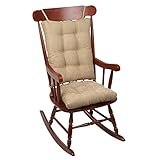 Klear Vu Out west Rocking Chair Pad Set, 2 Piece, Linen