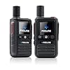Lifetime Free Global Walkie Talkies Long Range, POC-1 Lite, 4G LTE Unlimited Range POC Two-Way Radios with Bluetooth & APP, Rechargeable Walkie Talkies, Support User Self-Group Creation