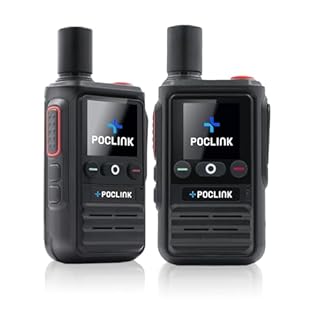 Lifetime Free Global Walkie Talkies Long Range, POC-1 Lite, 4G LTE Unlimited Range POC Two-Way Radios with Bluetooth & APP, Rechargeable Walkie Talkies, Support User Self-Group Creation