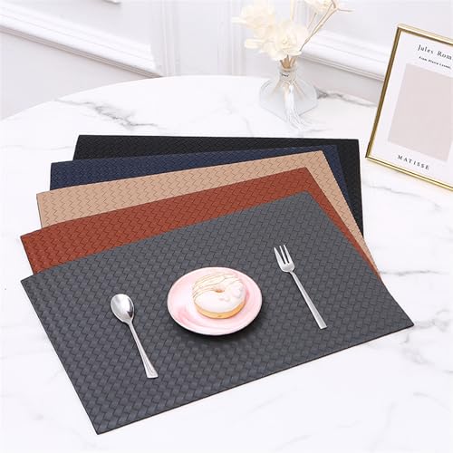 Sets de table en cuir antichaleur rose pour protéger votre table des taches - 6