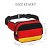 Poezjzw German Flag Travel Waist Bag Suitable For Running, Cycling And Outdoor Adventures, Store Mobile Phones And Credit Cards