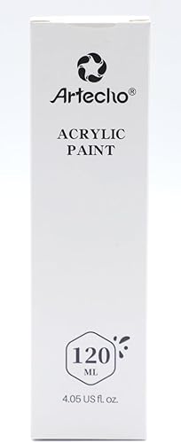 Miniatura 7 de Artecho Pintura acrílica verde, tubos de pintura verde salvia (4.05 onzas), pinturas para manualidades para lienzo, roca, piedra, madera, tela,