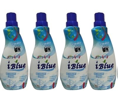 Godrej i Blue Liquid Detergent for Top Load and Front Load Washing Machine (Pack of 4) Detergents | Liquid Detergent | Liquid Detergent for Top Load Washing Machine