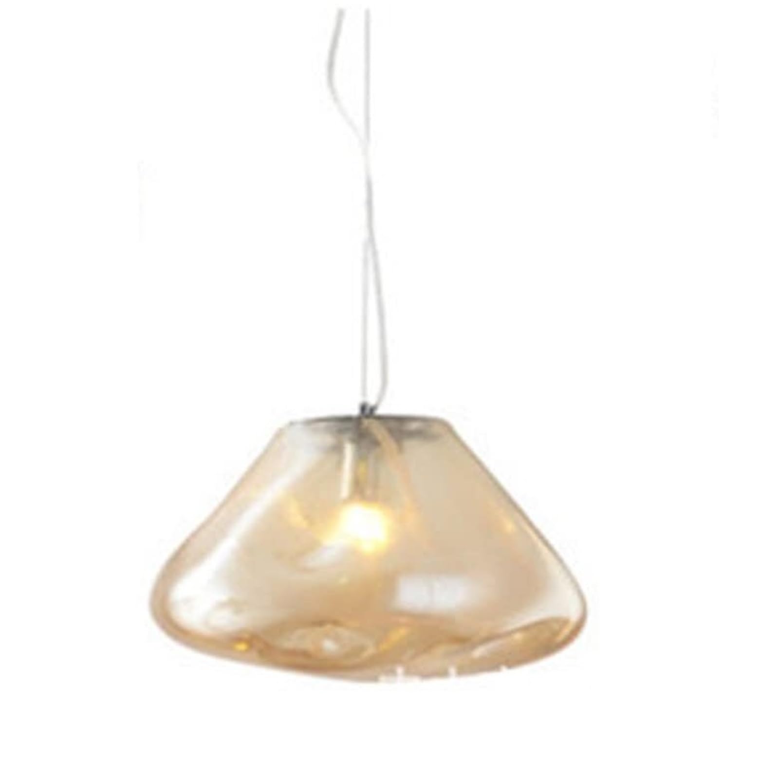 Lámpara LED nórdica con casquillo E27 y tulipa de vidrio soplado translúcido 7