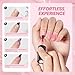Beetles Nude Gel Nail Polish Set - 6 Colors Nude Pink Brown Neutral Jelly Gel Polish Kit Sheer Translucent Effect Soak Off UV Nail Art Design Drunken Rose Collection Manicure Gift for Women