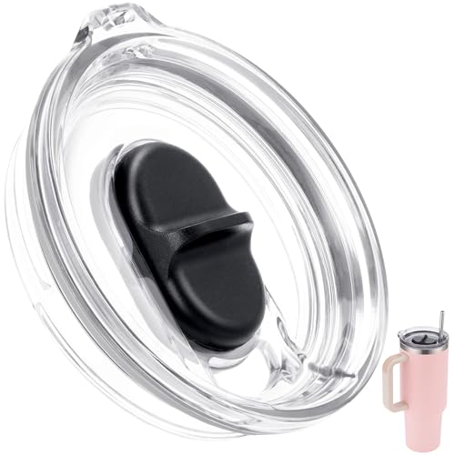 Image of 40oz Replacement Lid for 40oz Stanley Quencher H2.0 FlowState Tumber, Leak Proof Lid Fit for Stanley Cup, Reusable Dustproof Tumbler Cover