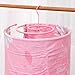 Estante de Secado Ropa, Perchas en Forma de Espiral, Tendedero Espiral en Forma de Acero Inoxidable Estante Giratorio para Ropa Manta de Edredón para Patio Interior al Aire Libre Ropa Airer, Rosado