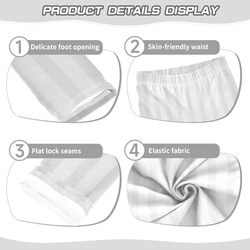 GuoChe Abstract White Gray Pinstripe Girls Shorts Cotton Cartwheel Shorts Girls Clothes for Vacation3