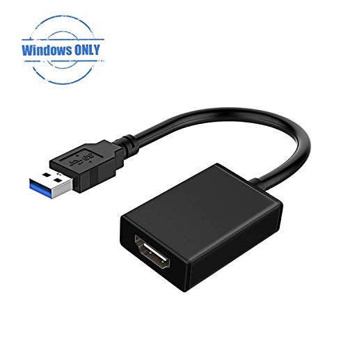 USB 3.0/2.0 to HDMI Adapter, Multi-Display Video Converter for Desktop Laptop PC Windows