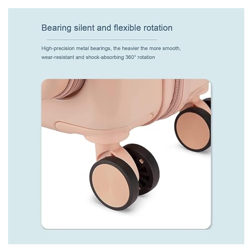 Suitcase Suitcases with Wheels 20 Inch Front Opening Luggage Boarding Suitcases with Wheels Hard Edge Anti-Drop Carry On Luggage Durable,4