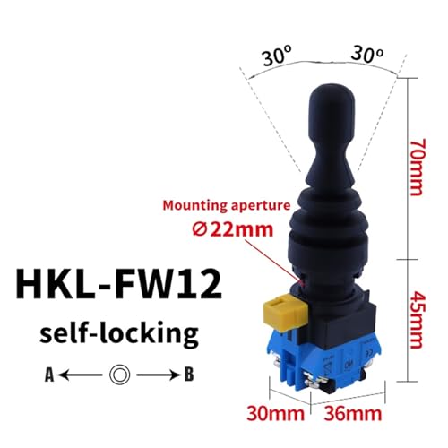 Interrupteur à levier unique HKL-FW12 contre les pannes de commande de levage 22mm