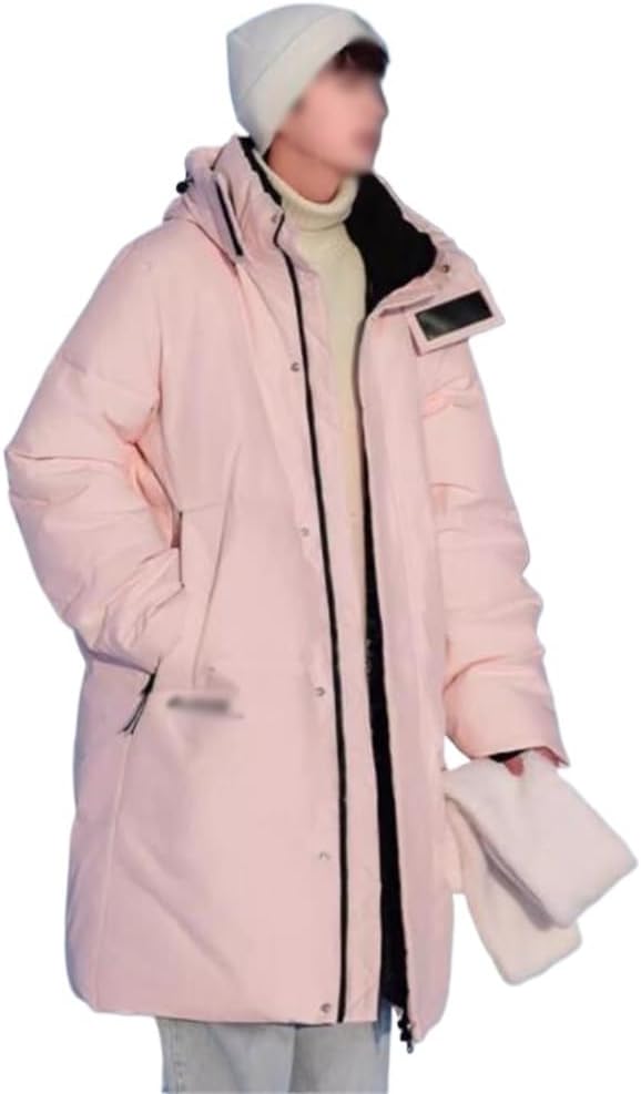 VIDI Winter Thickened Thin And Light Warm Hooded Coat Can Be Removed Long Down Jacket For Men