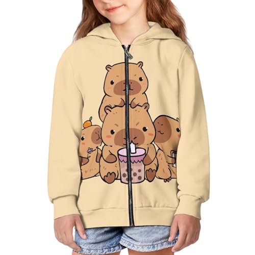 Image of Biyejit Kids Novelty 3D Graphic Printed Hooded Sweatshirt