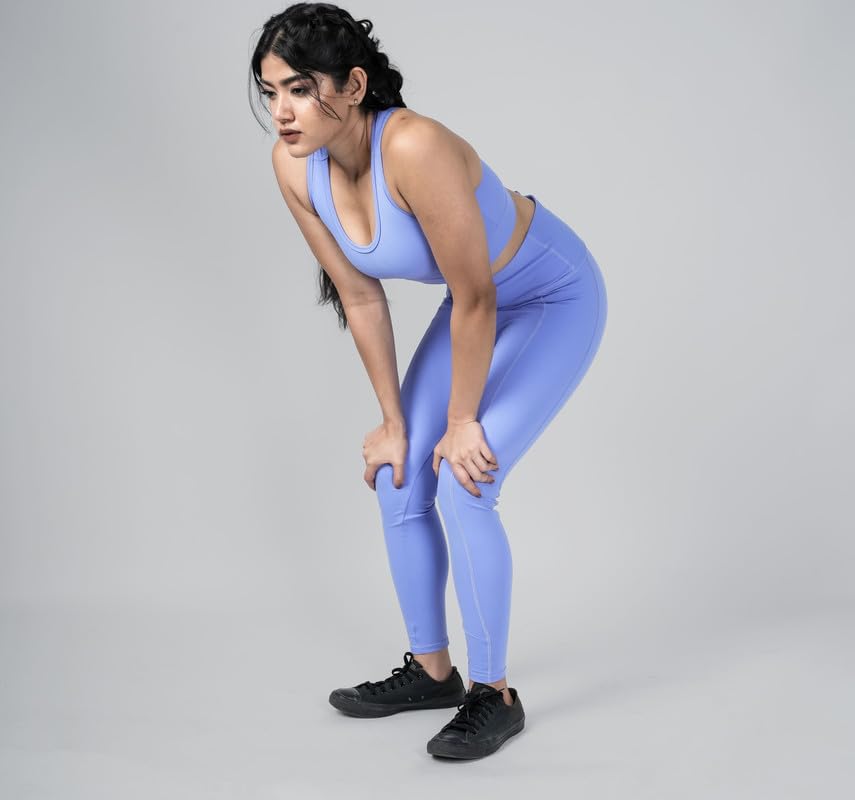 Image of Gym Wear Co-ord Set for Women Stretchable Top & Leggings for Women's & Girls Suitable for Yoga Jogging & Gym Western Coord Set