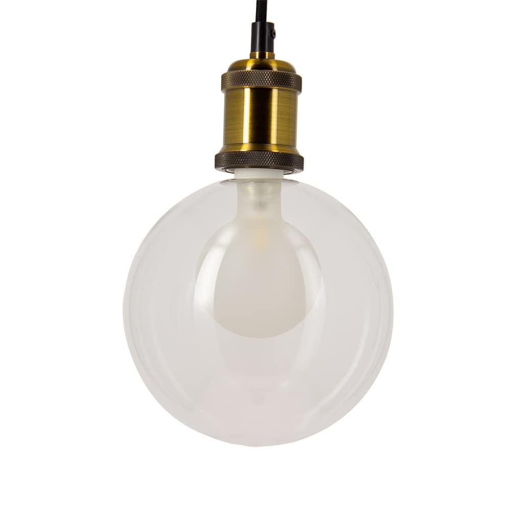 Xanlite Lampadina LED decorativa – doppio vetro – forma di globo – Attacco E27 – Bianco Neutro – Forma allungata
