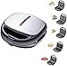 Waffle Electric Maker 5 in 1 Quick Breakfast Breakfast Multifunzionale Macchina in Ferro Rimovibile Nonsticcist Plates Premium Cooking Pan per Waffles Donuts Sandwich Steak Panini Regalo Amazing