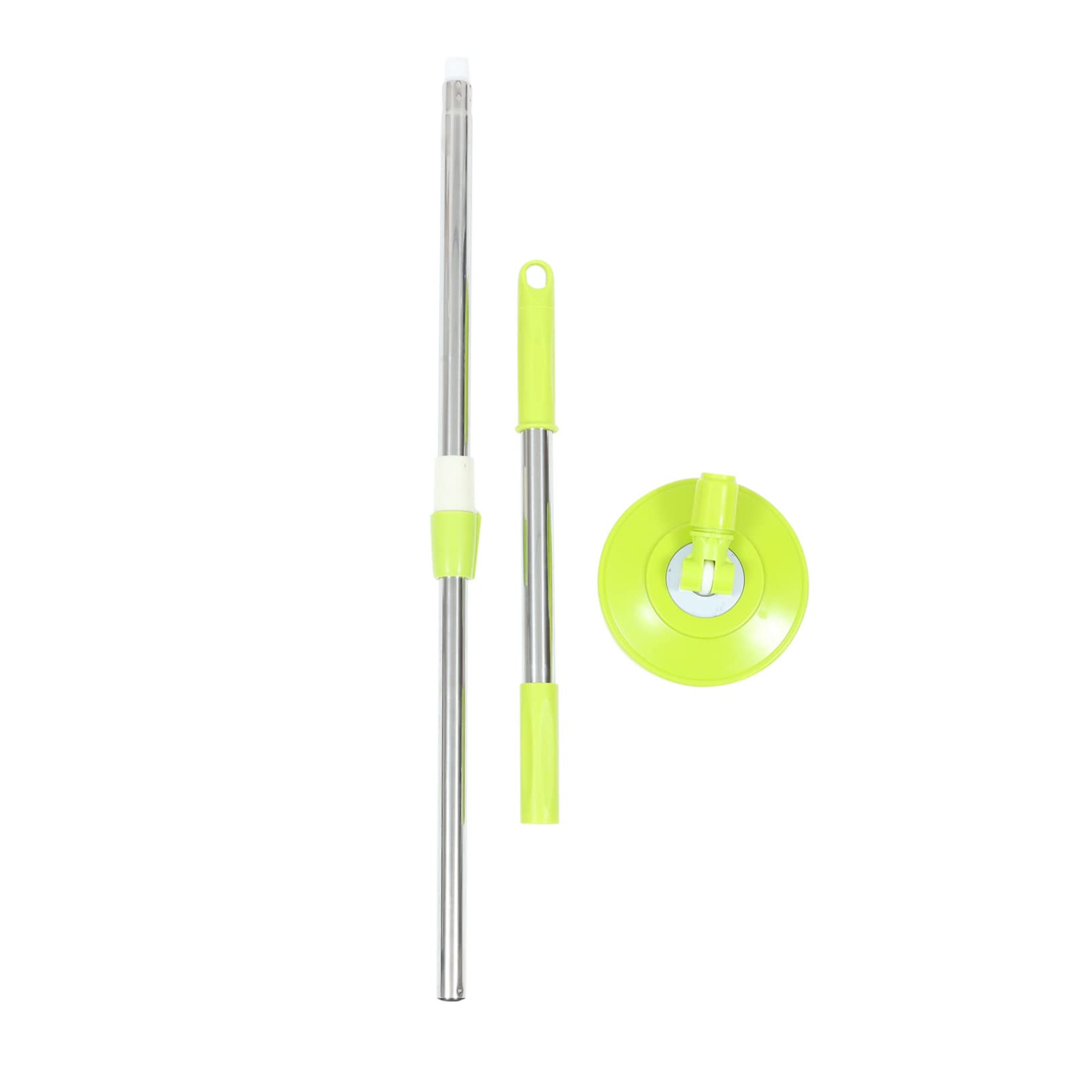 PERSELOSO 1Set Rotating Mop Accessory Rod Durable Section Stainless Steel Mop Pole Detachable Design for Easy Assembly and Use for Home Cleaning Tasks