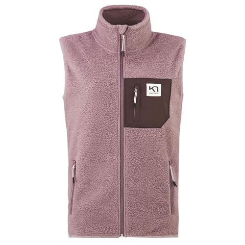 Kari Traa Rothe Women's Fleece Vest, Lightweight Winter Jacket Women, Sleeveless Midlayer Jacket with Chest Pocket